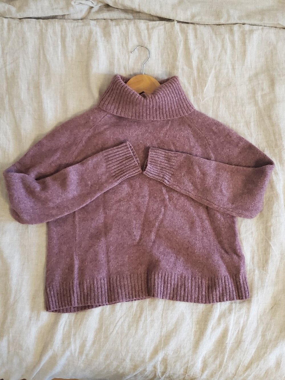 Frank And Oak Merino Wool Blend Turtle Neck Sweater